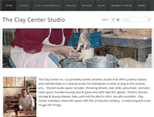 Tablet Screenshot of claycenterstudio.com